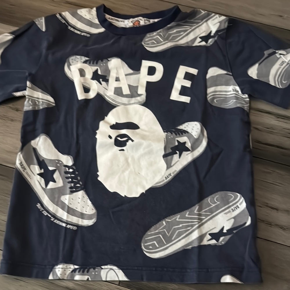 BAPE Navy Graphic T-Shirt
